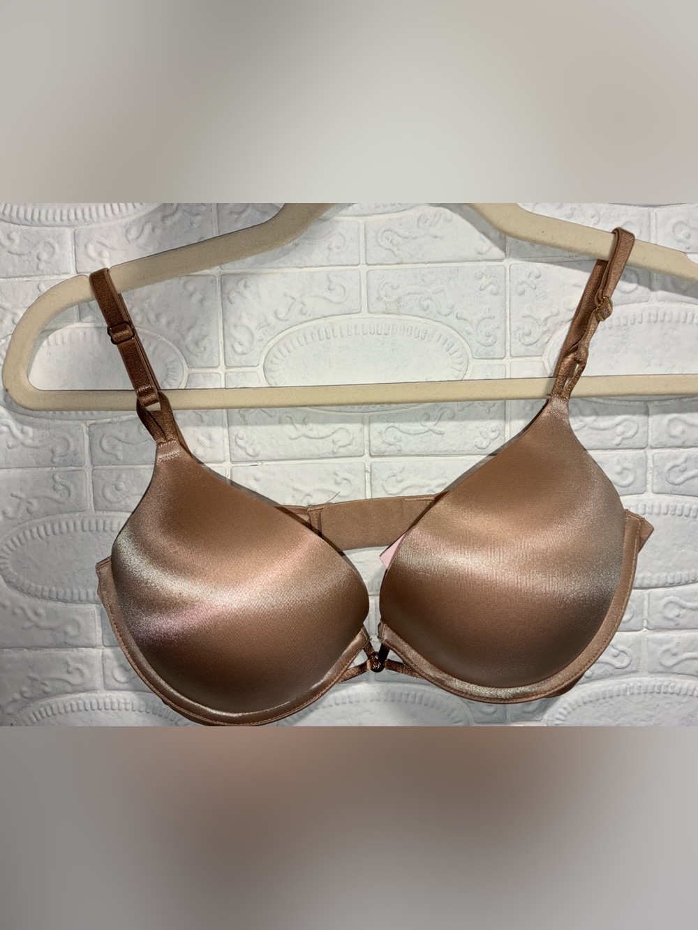 Victoria's Secret Satin Nude Bombshell Push-Up Bra
